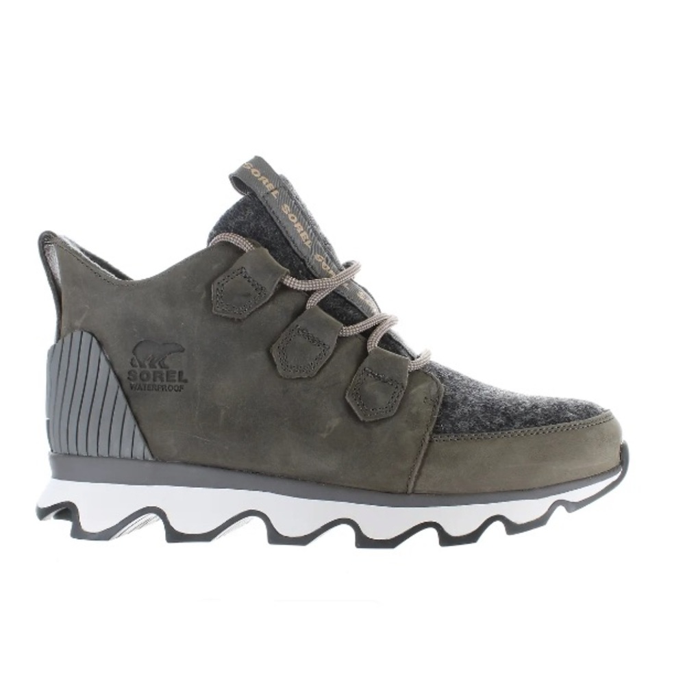 🌺 SOREL Womens Kinetic Caribou Felt-quarry Ankle Boots Size 10
